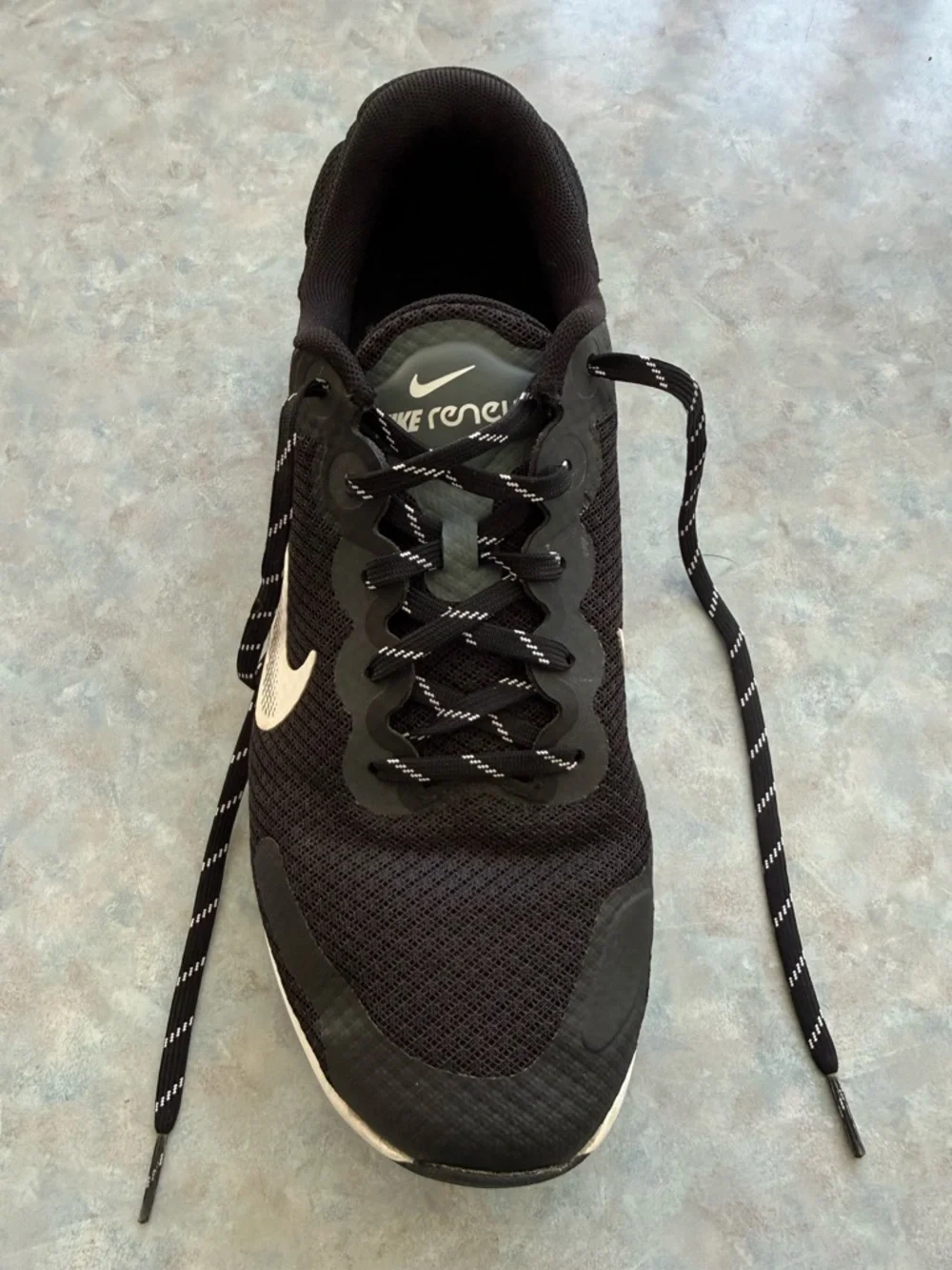 Nike RENEW Ride 3.0 Men's Black Lace Up Athletic Running Sneakers